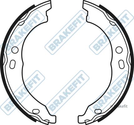 APEC BSH1057 - Комплект спирачна челюст, ръчна спирачка vvparts.bg
