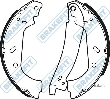 APEC BSH1068 - Комплект спирачна челюст vvparts.bg