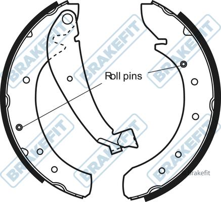 APEC BSH1009 - Комплект спирачна челюст vvparts.bg