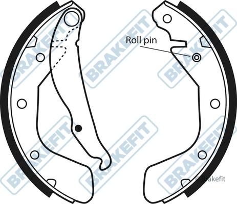 APEC BSH1005 - Комплект спирачна челюст vvparts.bg