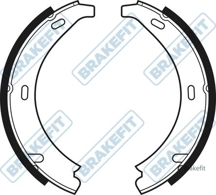 APEC BSH1003 - Комплект спирачна челюст, ръчна спирачка vvparts.bg