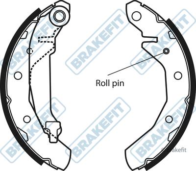 APEC BSH1014 - Комплект спирачна челюст vvparts.bg