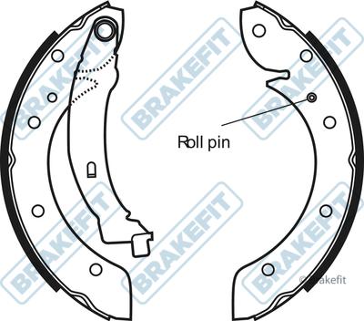 APEC BSH1013 - Комплект спирачна челюст vvparts.bg