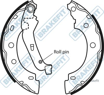 APEC BSH1017 - Комплект спирачна челюст vvparts.bg