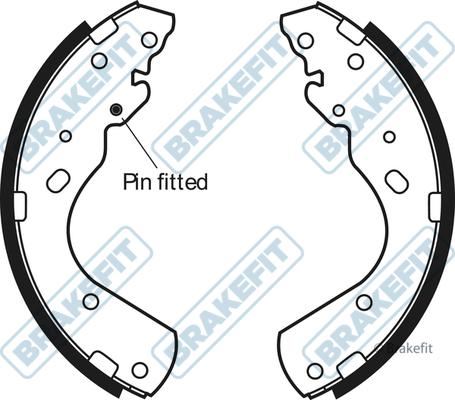 APEC BSH1082 - Комплект спирачна челюст vvparts.bg