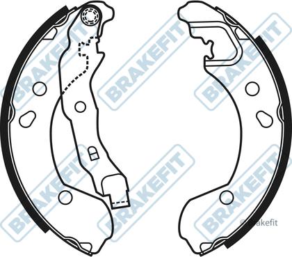 APEC BSH1032 - Комплект спирачна челюст vvparts.bg