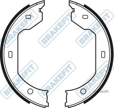 APEC BSH1037 - Комплект спирачна челюст, ръчна спирачка vvparts.bg