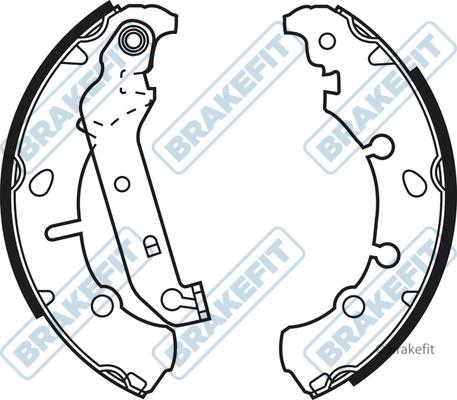 APEC BSH1026 - Комплект спирачна челюст vvparts.bg