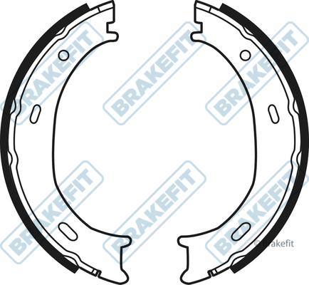 APEC BSH1021 - Комплект спирачна челюст, ръчна спирачка vvparts.bg