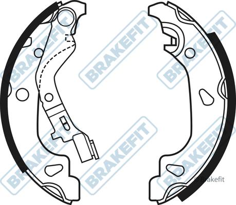 APEC BSH1023 - Комплект спирачна челюст vvparts.bg