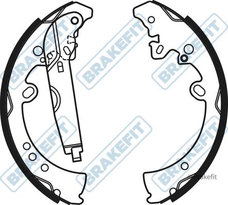 APEC BSH1071 - Комплект спирачна челюст vvparts.bg