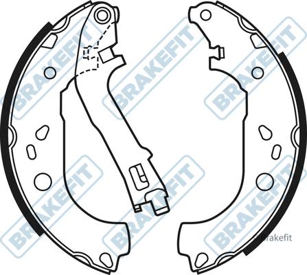 APEC BSH1119 - Комплект спирачна челюст vvparts.bg