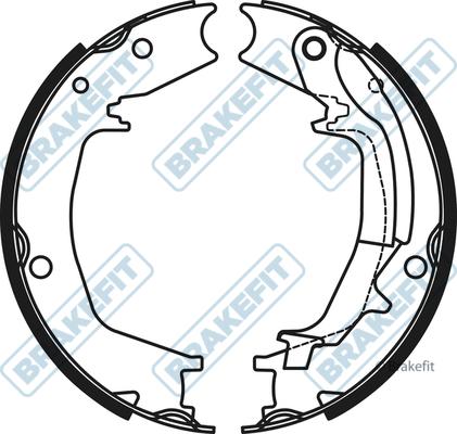 APEC BSH1137 - Комплект спирачна челюст, ръчна спирачка vvparts.bg