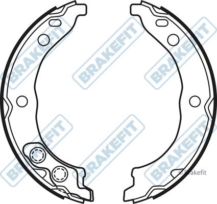 APEC BSH1122 - Комплект спирачна челюст, ръчна спирачка vvparts.bg