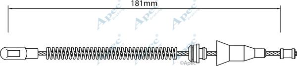 APEC CAB1453 - Жило, ръчна спирачка vvparts.bg