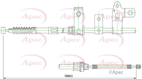 APEC CAB1426 - Жило, ръчна спирачка vvparts.bg