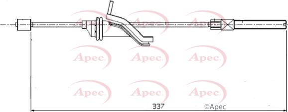 APEC CAB1584 - Жило, ръчна спирачка vvparts.bg