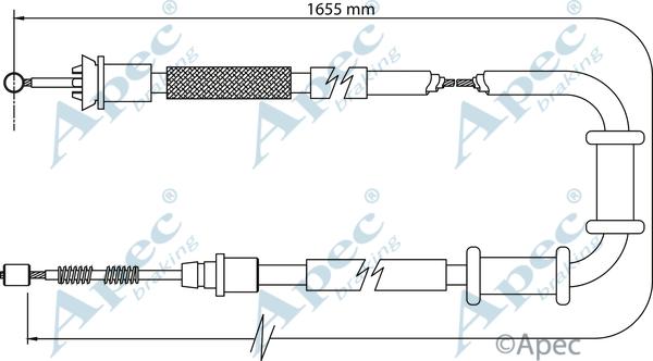 APEC CAB1109 - Жило, ръчна спирачка vvparts.bg