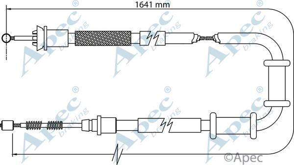 APEC CAB1108 - Жило, ръчна спирачка vvparts.bg