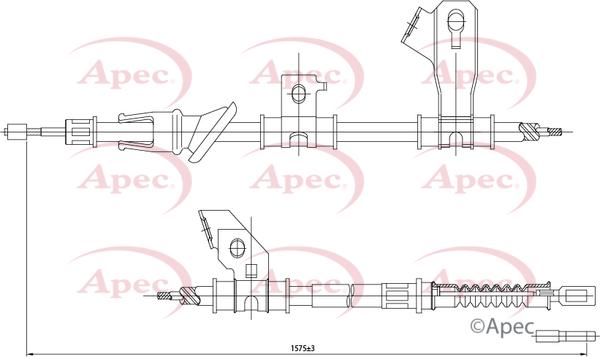 APEC CAB1301 - Жило, ръчна спирачка vvparts.bg