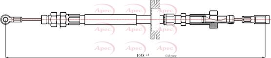 APEC CAB1251 - Жило, ръчна спирачка vvparts.bg