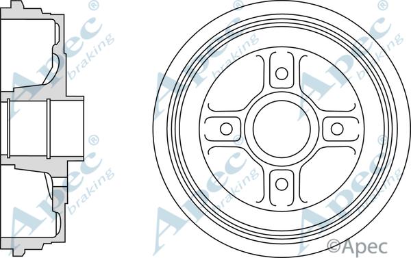 APEC DRM9994 - Спирачен барабан vvparts.bg