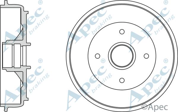 APEC DRM9961 - Спирачен барабан vvparts.bg