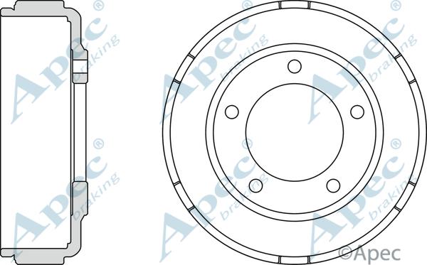 APEC DRM9919 - Спирачен барабан vvparts.bg