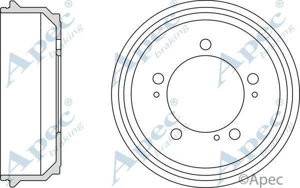 APEC DRM9931 - Спирачен барабан vvparts.bg