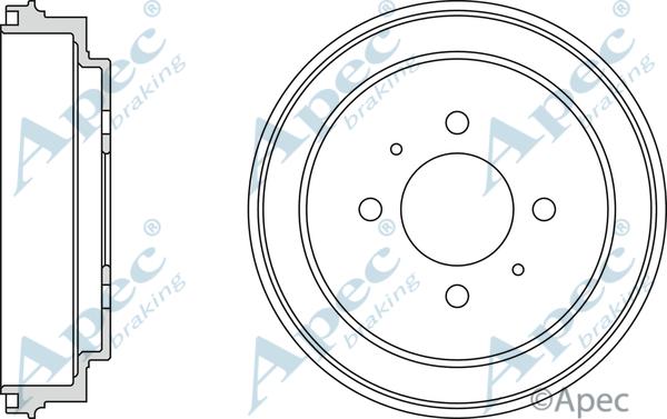 APEC DRM9933 - Спирачен барабан vvparts.bg