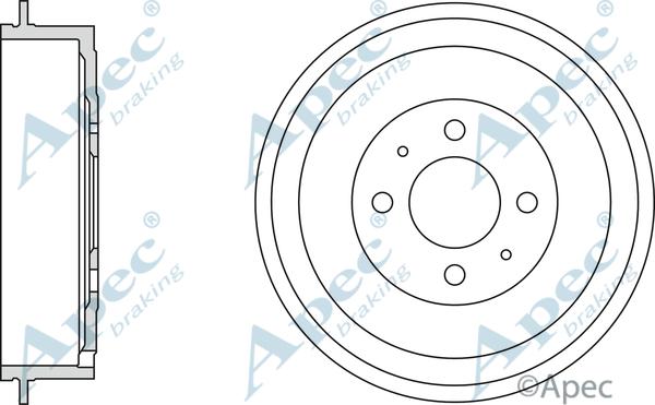 APEC DRM9976 - Спирачен барабан vvparts.bg