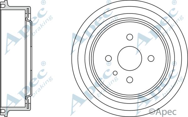 APEC DRM9502 - Спирачен барабан vvparts.bg