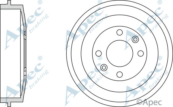 APEC DRM9521 - Спирачен барабан vvparts.bg