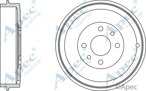 APEC DRM9523 - Спирачен барабан vvparts.bg