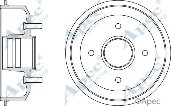 APEC DRM9145 - Спирачен барабан vvparts.bg