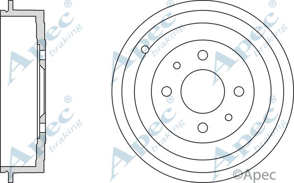 APEC DRM9163 - Спирачен барабан vvparts.bg