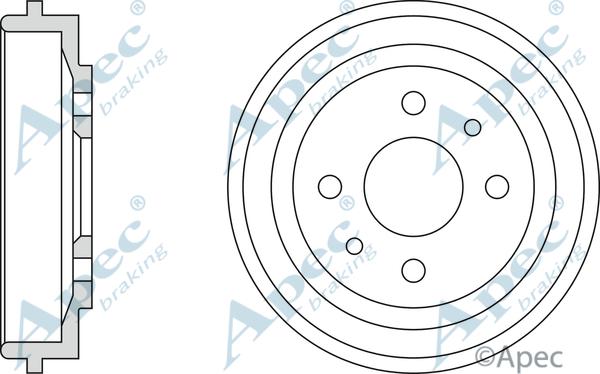 APEC DRM9119 - Спирачен барабан vvparts.bg