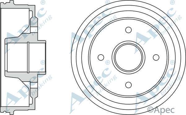 APEC DRM9115 - Спирачен барабан vvparts.bg