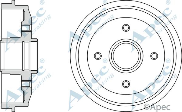 APEC DRM9111 - Спирачен барабан vvparts.bg