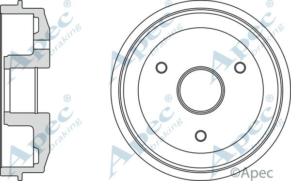 APEC DRM9118 - Спирачен барабан vvparts.bg