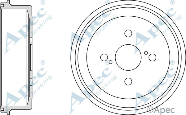 APEC DRM9135 - Спирачен барабан vvparts.bg