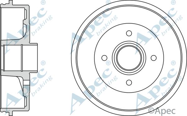 APEC DRM9136 - Спирачен барабан vvparts.bg