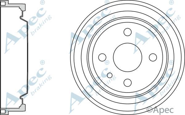 APEC DRM9126 - Спирачен барабан vvparts.bg