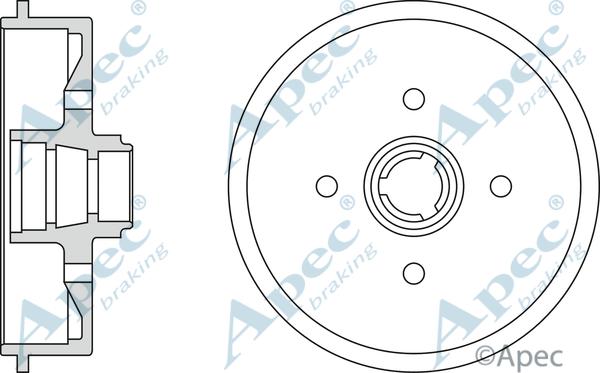 APEC DRM9120 - Спирачен барабан vvparts.bg