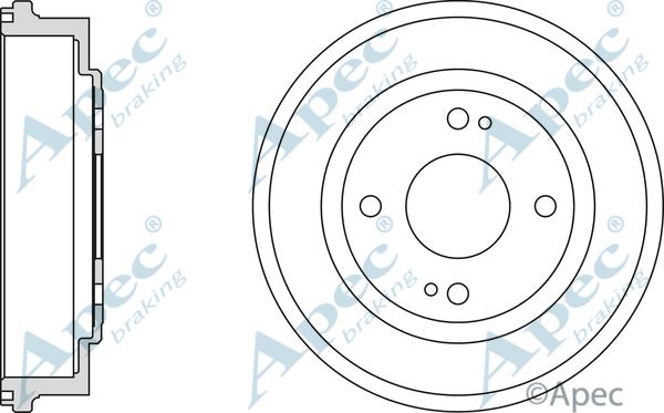 APEC DRM9128 - Спирачен барабан vvparts.bg