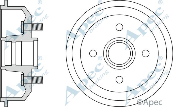 APEC DRM9123 - Спирачен барабан vvparts.bg