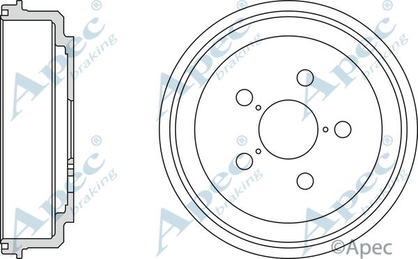 APEC DRM9127 - Спирачен барабан vvparts.bg