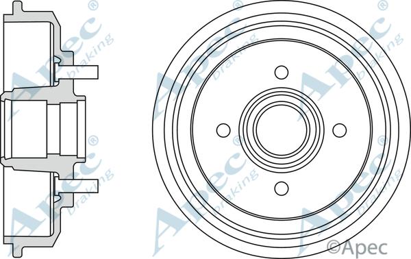 APEC DRM9203 - Спирачен барабан vvparts.bg