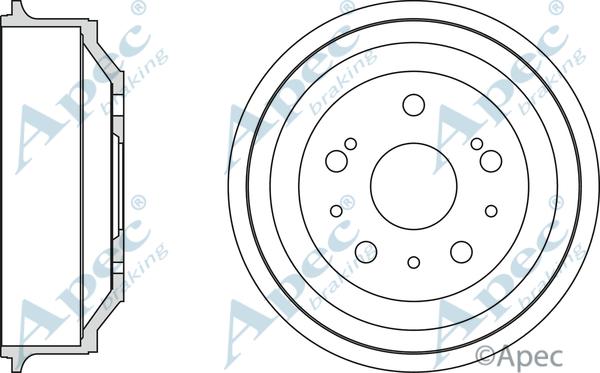 APEC DRM9709 - Спирачен барабан vvparts.bg