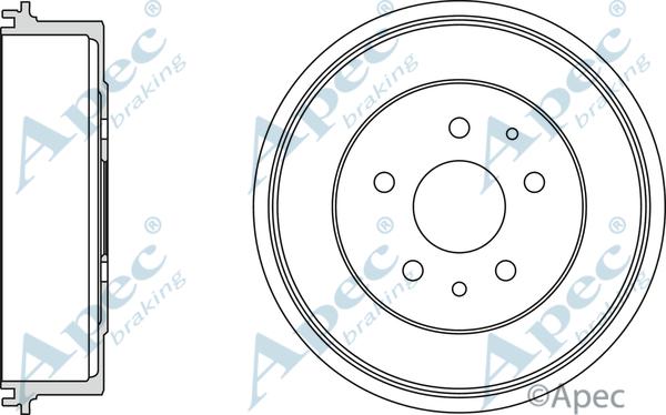 APEC DRM9707 - Спирачен барабан vvparts.bg